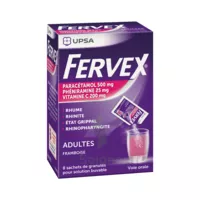 Fervex Etat Grippal Paracetamol/vitamine C/pheniramine Adultes Framboise, Granulés Pour Solution Buvable En Sachet à La Lande-de-Fronsac